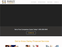 Tablet Screenshot of harleyfinancial.com